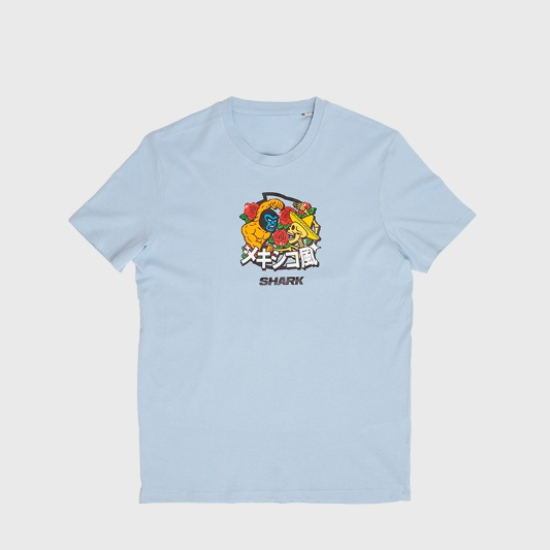 Camiseta Shark Boxing Japan or Mex azul