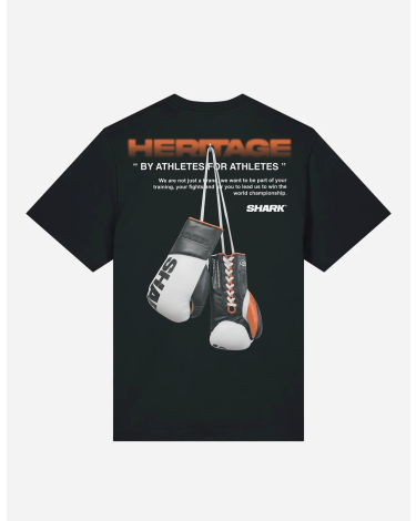 Camiseta Shark Boxing "Heritage" negra