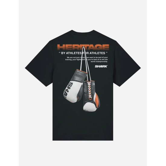 Camiseta Shark Boxing "Heritage" negra