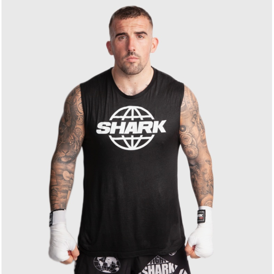 Camiseta Shark Boxing "Sparring" negra