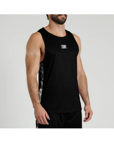 Camiseta sin mangas Leone 1947 negra ABX401