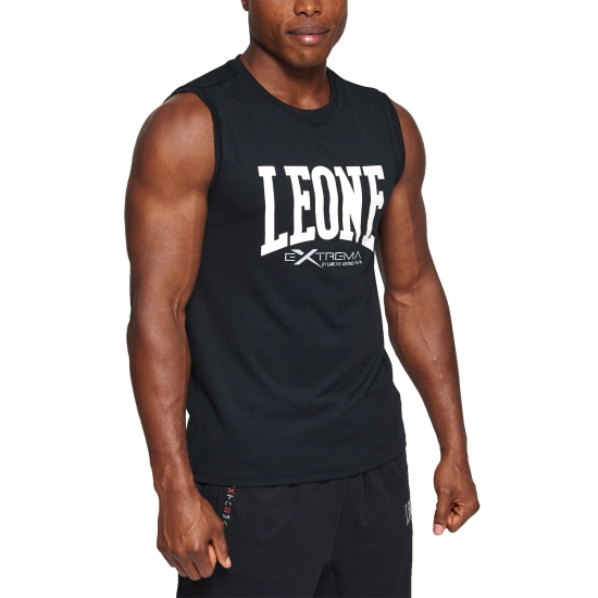 Camiseta sin mangas "Logo" Leone Color Negro ABX103