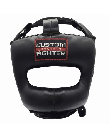 Casco con barra Custom Fighter "Mexican piel"