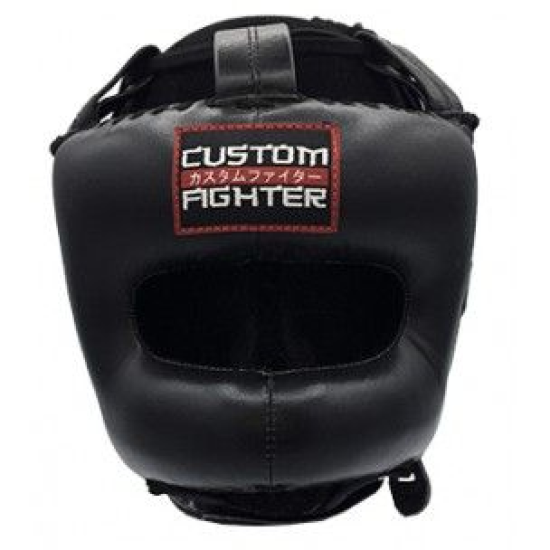 Casco con barra Custom Fighter "Mexican piel"