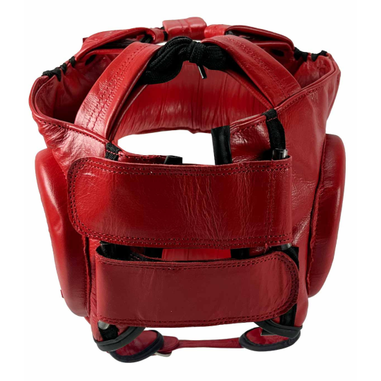 Casco con barra Custom Fighter "Mexican piel" rojo