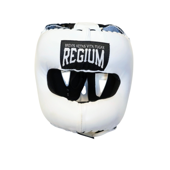Casco con barra Regium "Mexican Pro" Piel premium blanco