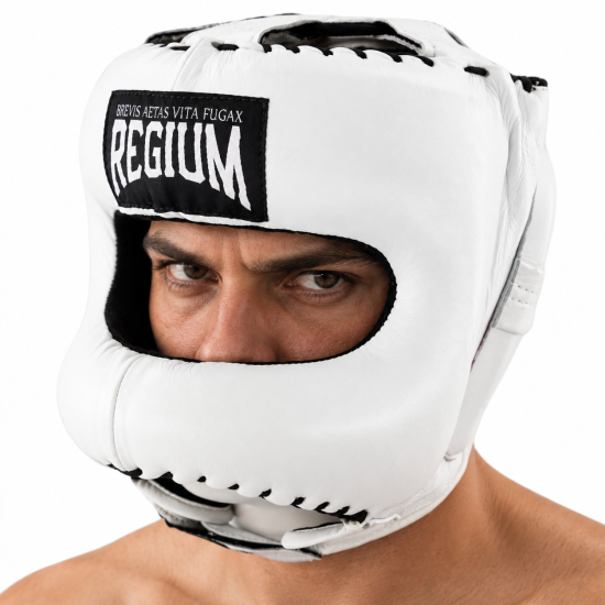 Casco con barra Regium "Mexican Pro" Piel premium blanco