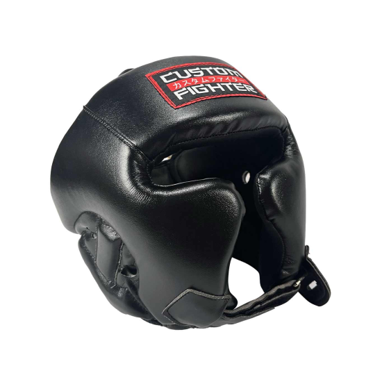 Casco Custom Fighter "Black" microfibra