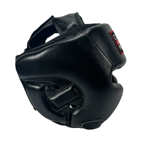 Casco Custom Fighter "Black" microfibra