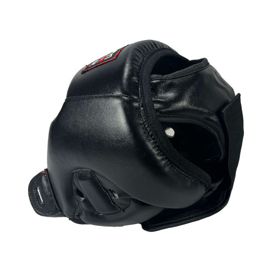 Casco Custom Fighter "Black" microfibra