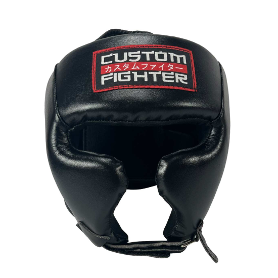 Casco Custom Fighter "Black" microfibra