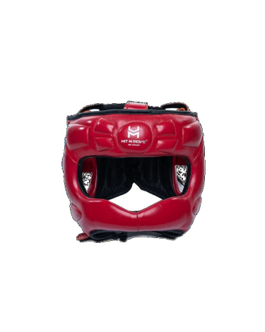 Casco de barra Hit n Move Face saver rojo