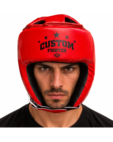 Casco de boxeo amateur  Star Custom FIghter rojo