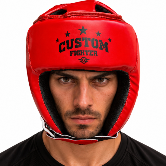 Casco de boxeo amateur  Star Custom FIghter rojo