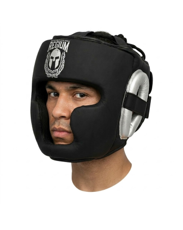 Casco de boxeo cerrado Regium "Wind Pro 2.0" GEL profesional negro