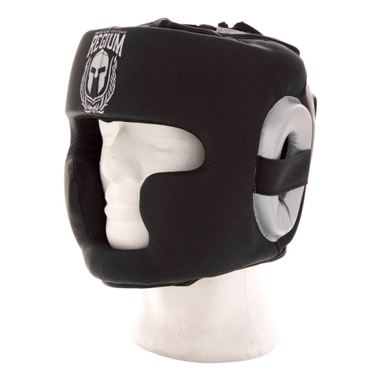 Casco de boxeo cerrado Regium "Wind Pro 2.0" GEL profesional negro