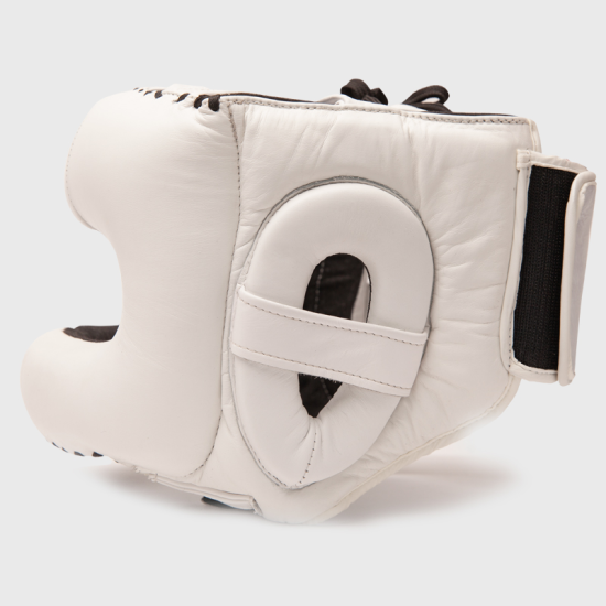 Casco de boxeo con barra Shark Boxing Ranger blanco