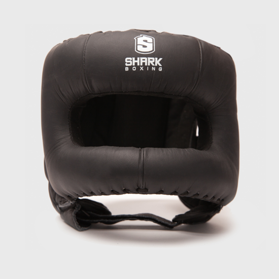 Casco de boxeo con barra Shark Boxing Ranger negro
