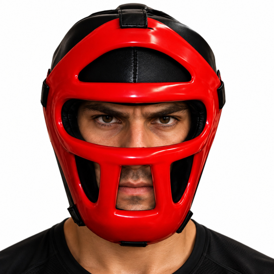 Casco de Boxeo Custom Fighter con Máscara tipo rejilla