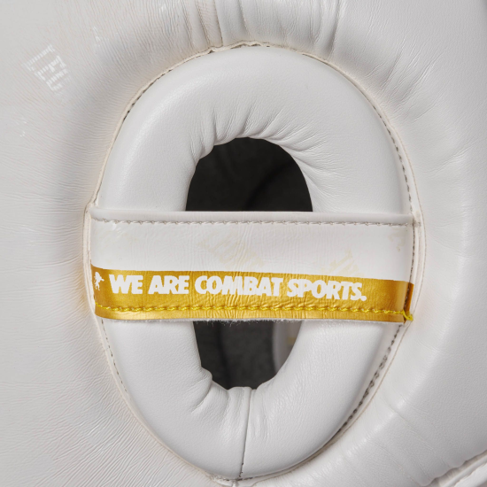 Casco de Boxeo/Kick Leone 1947 "DNA" Combat blanco CS444