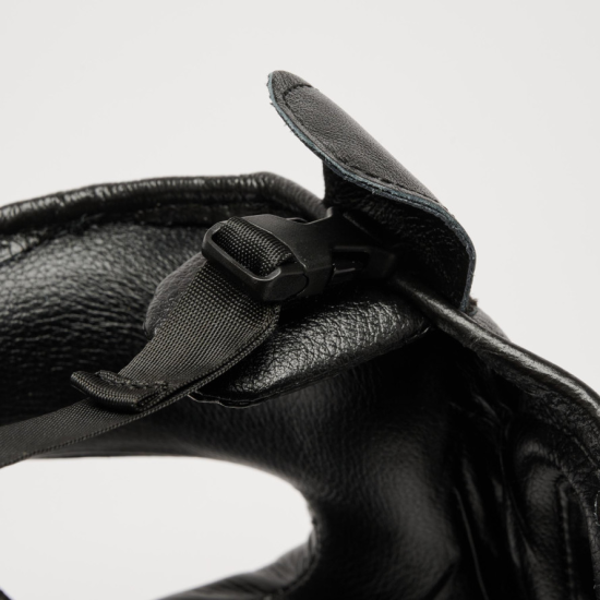 Casco de boxeo Leone Sport con barra " Nerone" CSB02 Negro