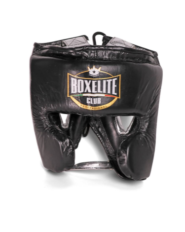 Casco de boxeo profesional Boxelite club negro/plata