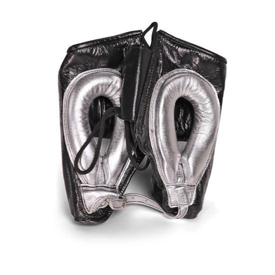 Casco de boxeo profesional Boxelite club negro/plata