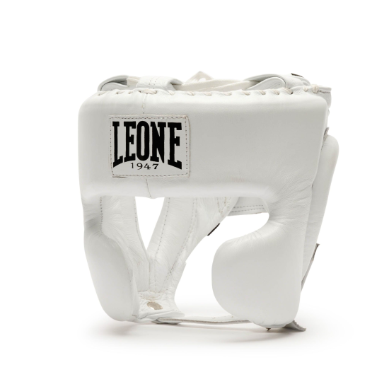 Casco de pomulos profesional Leone 1947 "The Greatest" CS443 blanco