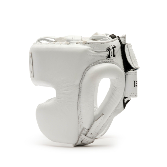 Casco de pomulos profesional Leone 1947 "The Greatest" CS443 blanco