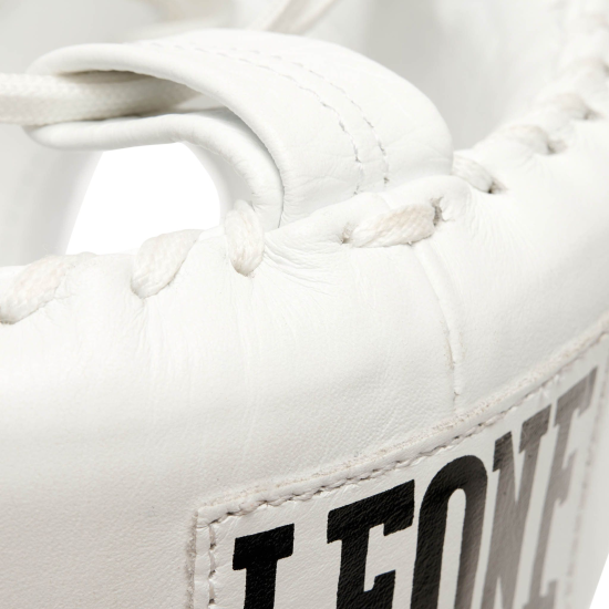 Casco de pomulos profesional Leone 1947 "The Greatest" CS443 blanco