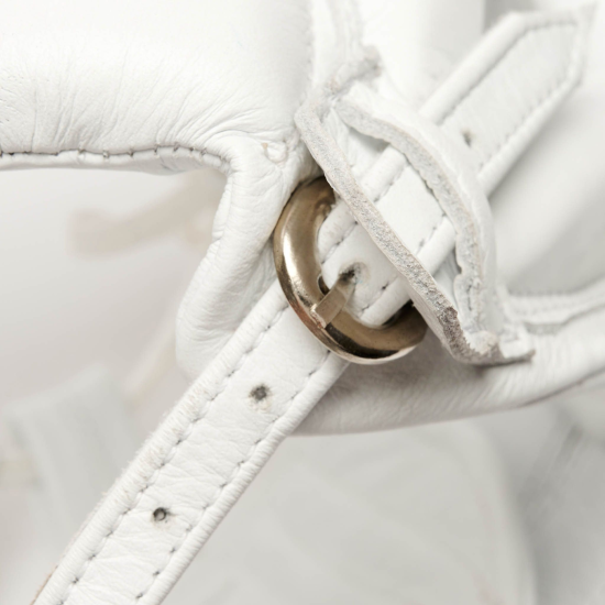 Casco de pomulos profesional Leone 1947 "The Greatest" CS443 blanco