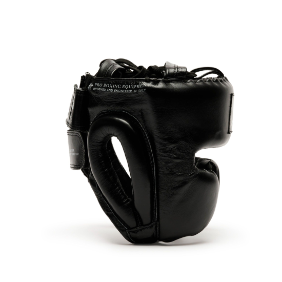 Casco de pomulos profesional Leone 1947 "The Greatest" CS443 negro