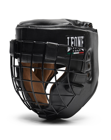 Casco para deportes de contacto con rejilla Leone 1947 "Fighter" CS424
