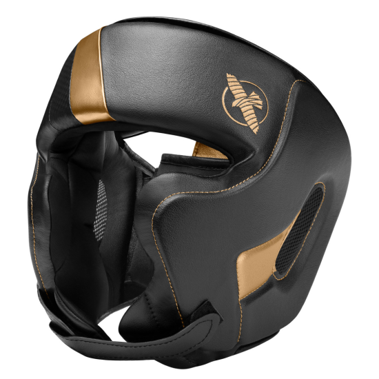 Casco para deportes de contacto Hayabusa T3 abierto color negro-oro