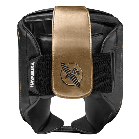 Casco para deportes de contacto Hayabusa T3 abierto color negro-oro