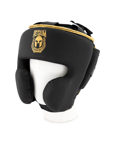 Casco para deportes de contacto Regium "Imperial Sparring Gold" microfiber
