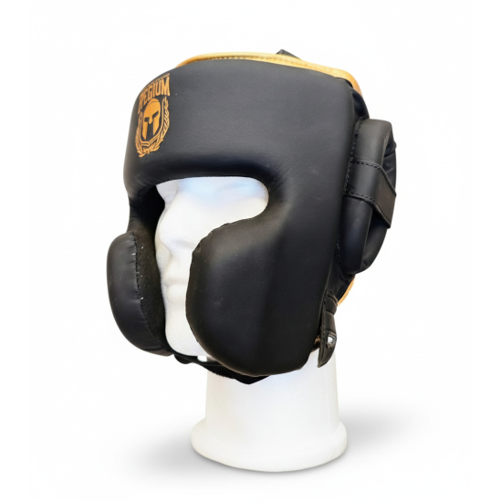 Casco para deportes de contacto Regium "Imperial Sparring Gold" microfiber