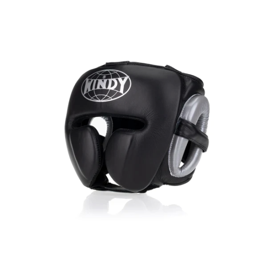 Casco para deportes de contacto Windy "Mexican" negro/ plata