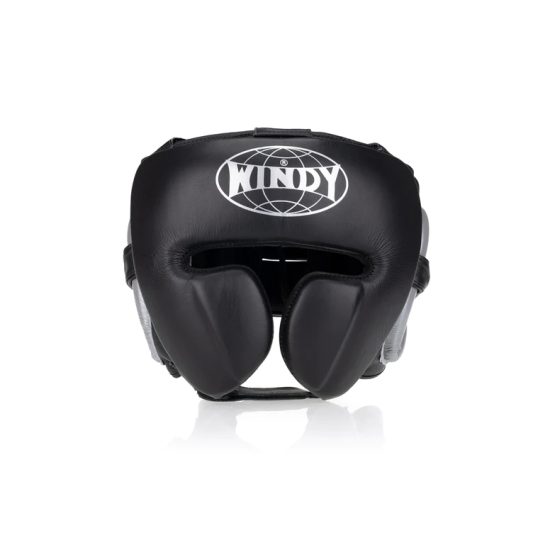 Casco para deportes de contacto Windy "Mexican" negro/ plata