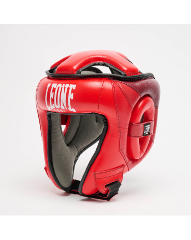 Casco Protector Leone 1947 CS446 Homologado WAKO rojo