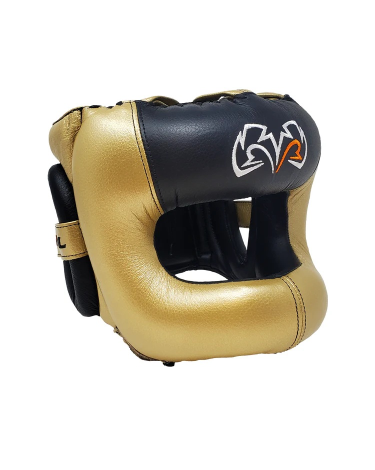 Casco Rival con barra protectora RHGFS3 dorado