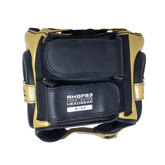 Casco Rival con barra protectora RHGFS3 dorado