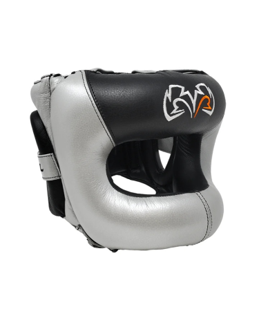 Casco Rival con barra protectora RHGFS3 Plata-negro