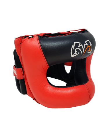 Casco Rival con barra protectora RHGFS3 rojo