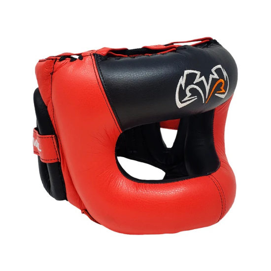 Casco Rival con barra protectora RHGFS3 rojo
