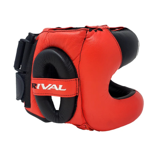 Casco Rival con barra protectora RHGFS3 rojo