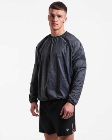 Chaqueta cortavientos Boxraw  Genaro Oversized Windbreaker crew carbon