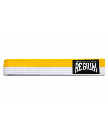 Cinturon artes marciales 240 cm Blanco-amarillo