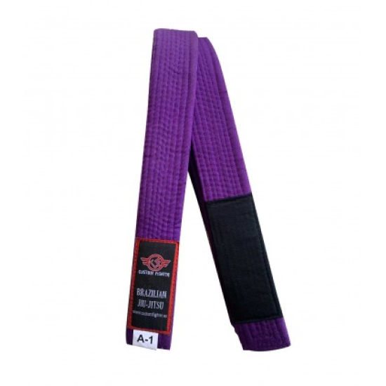 Cinturon de Brazilian Jiu Jitsu custom fighter Morado