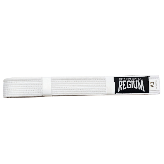 Cinturon de Brazilian Jiu Jitsu Regium blanco